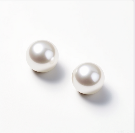 PEARL STUD SILVER