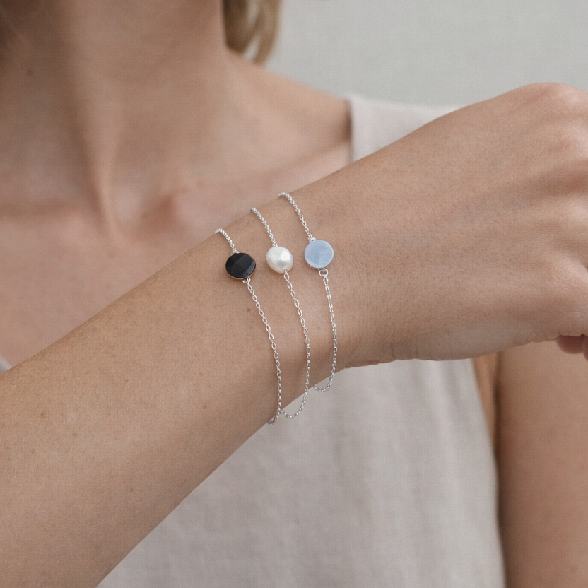 Single Pearl Silver